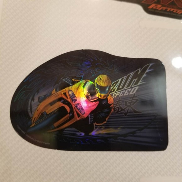 '02 ODM ZUM Speed racing motorcycle prism sticker - Picture 2 of 6